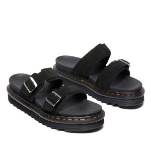 Dr Martens Myles Sandal Black Suede