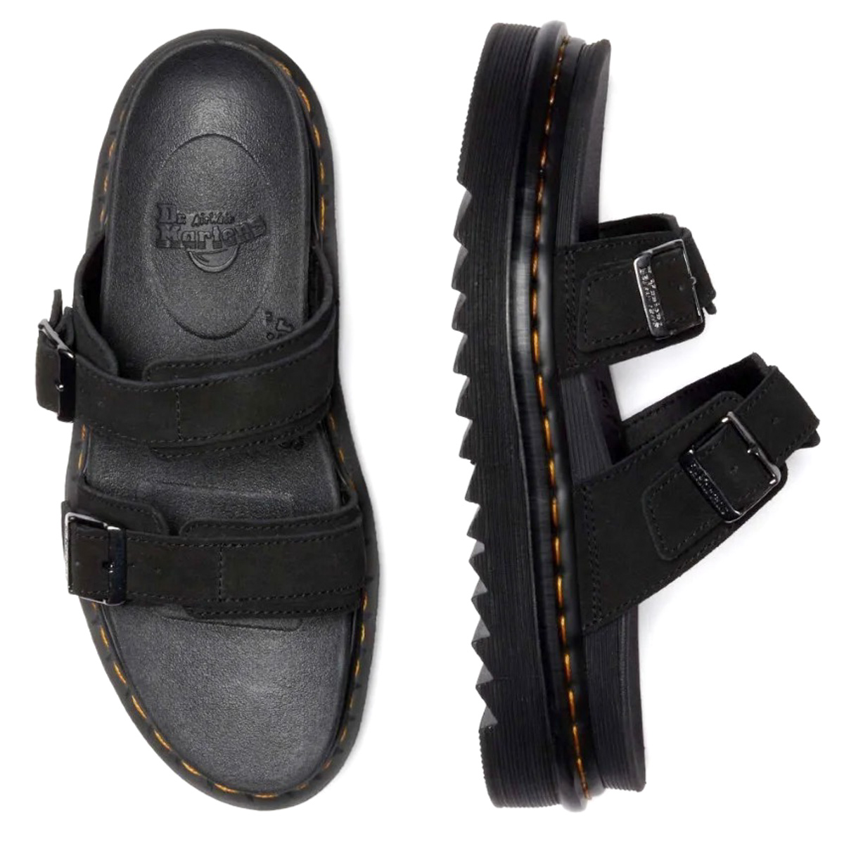 Dr Martens Myles Sandal Black Suede