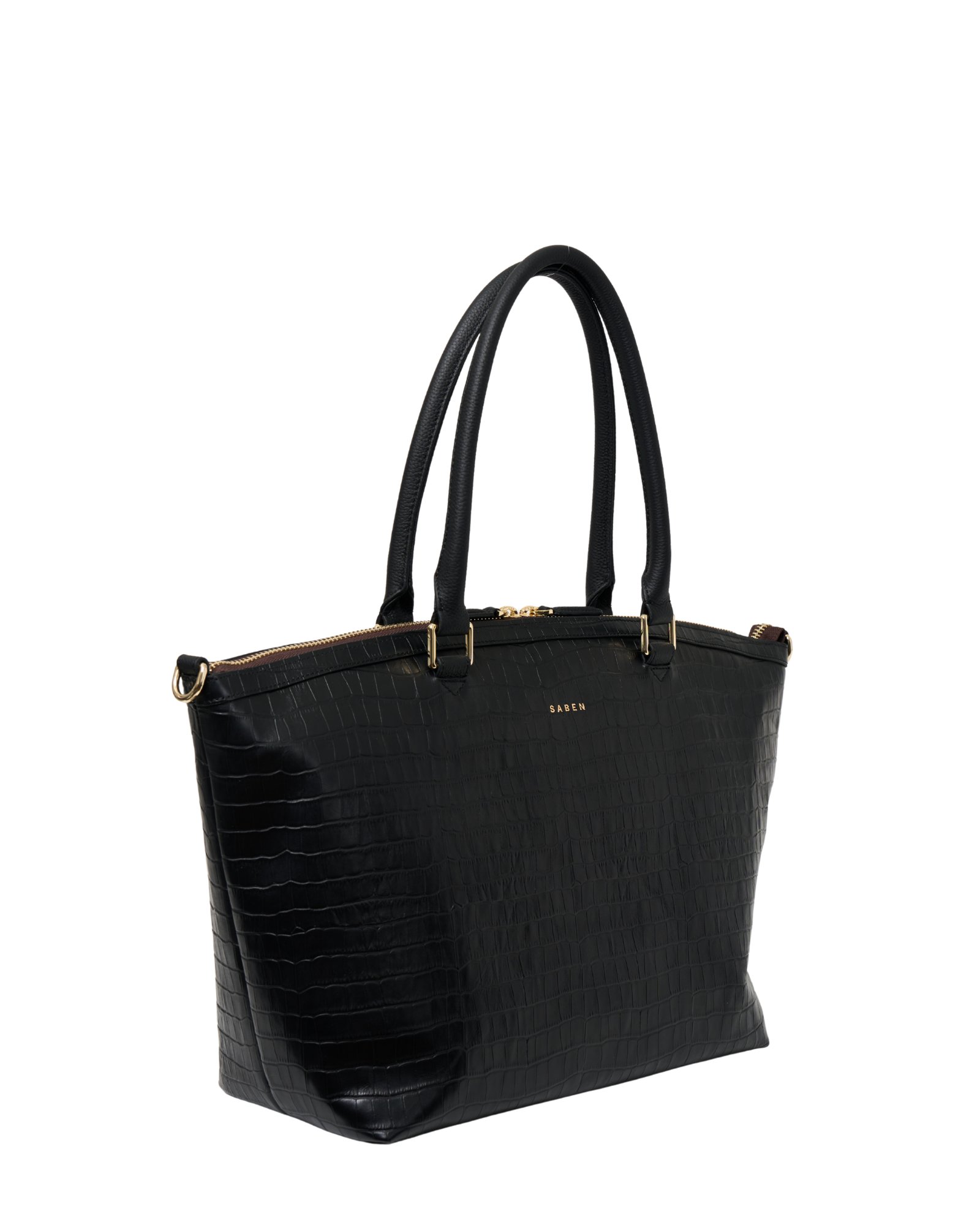 Saben Milan Carry All Bag Black Croc