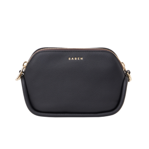 Saben Odile Crossbody Bag Black + Suede