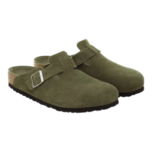 Birkenstock Boston Clog Thyme Suede Regular