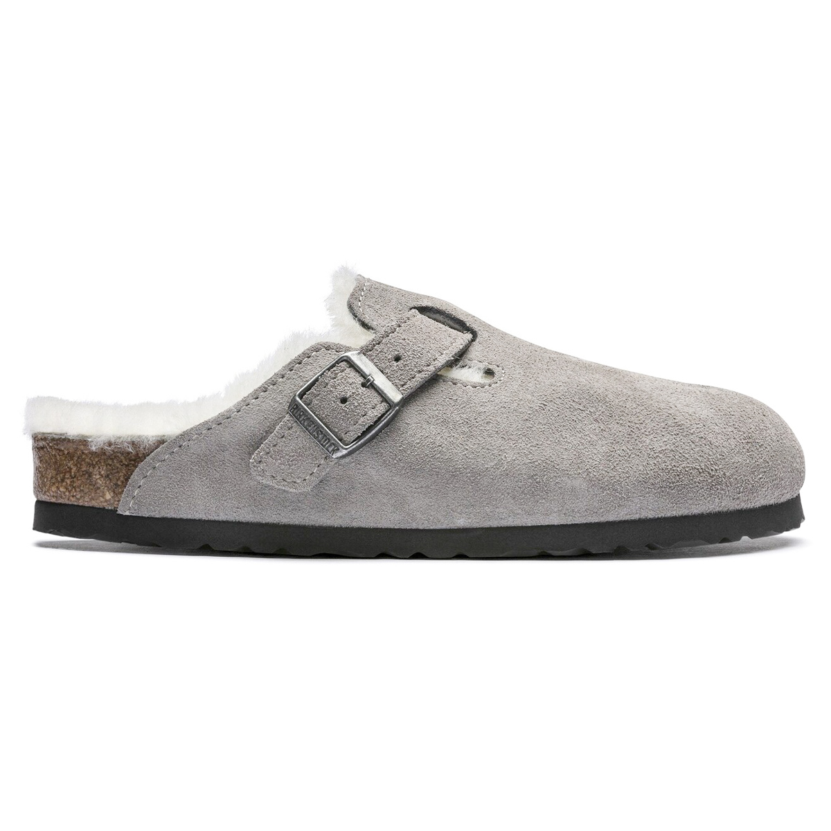 Birkenstock Boston Clog Shearling Stone Coin