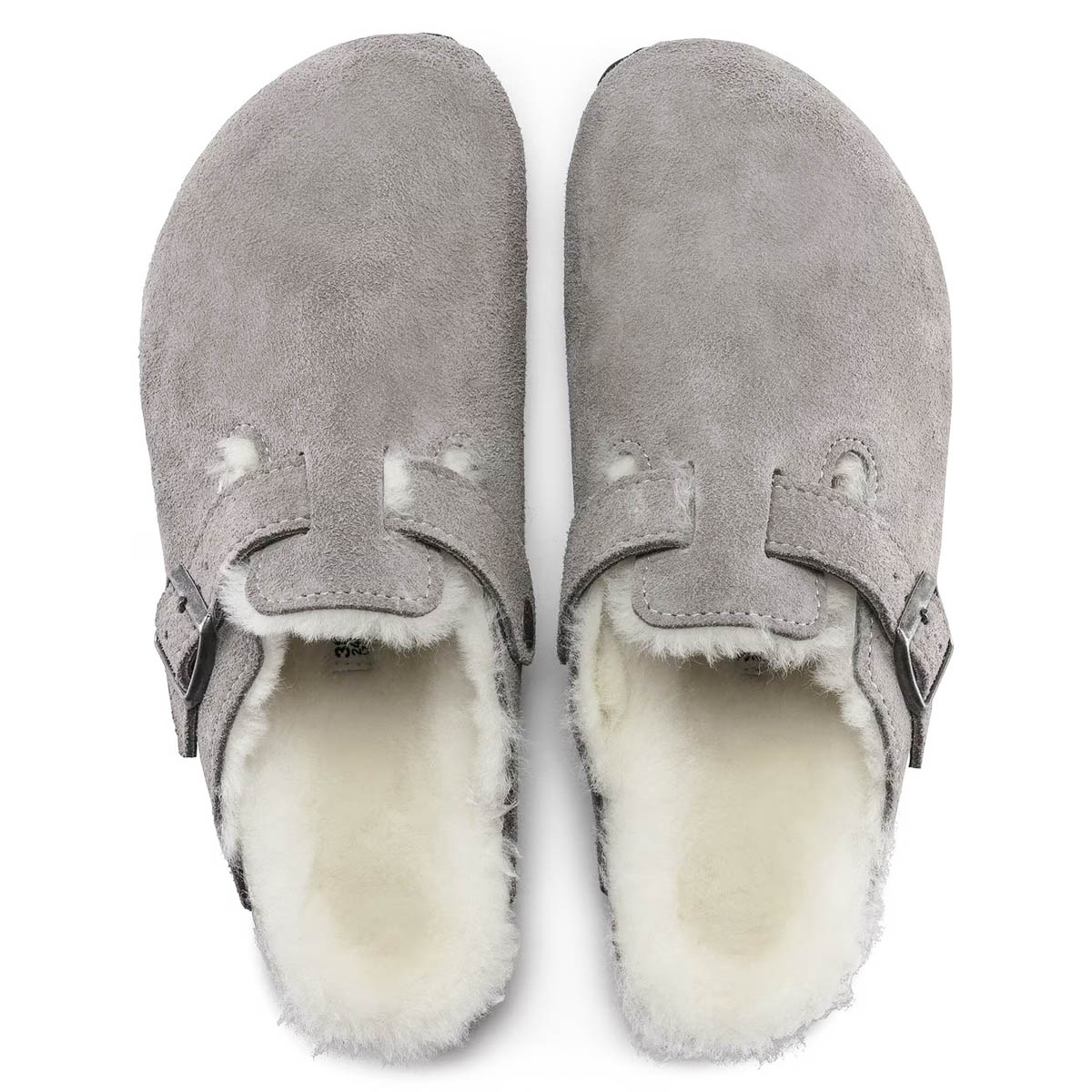 Birkenstock Boston Clog Shearling Stone Coin