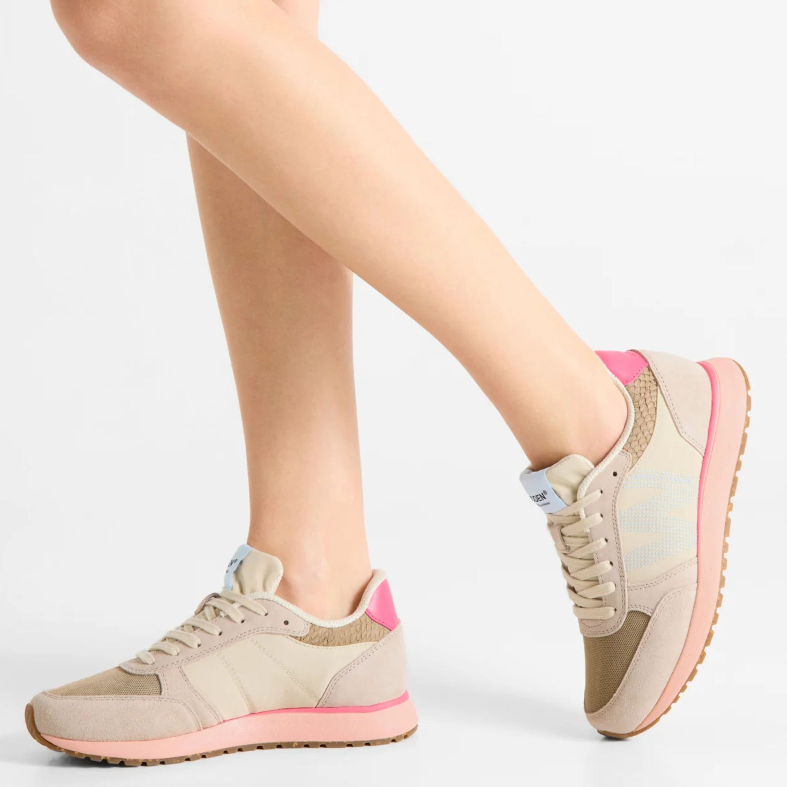 Woden Ronja Sneaker Ivory Blush