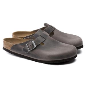 Birkenstock Boston Clog SFB Iron Oiled Leather