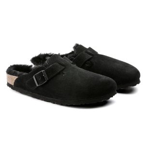 Birkenstock Boston Clog Black Shearling