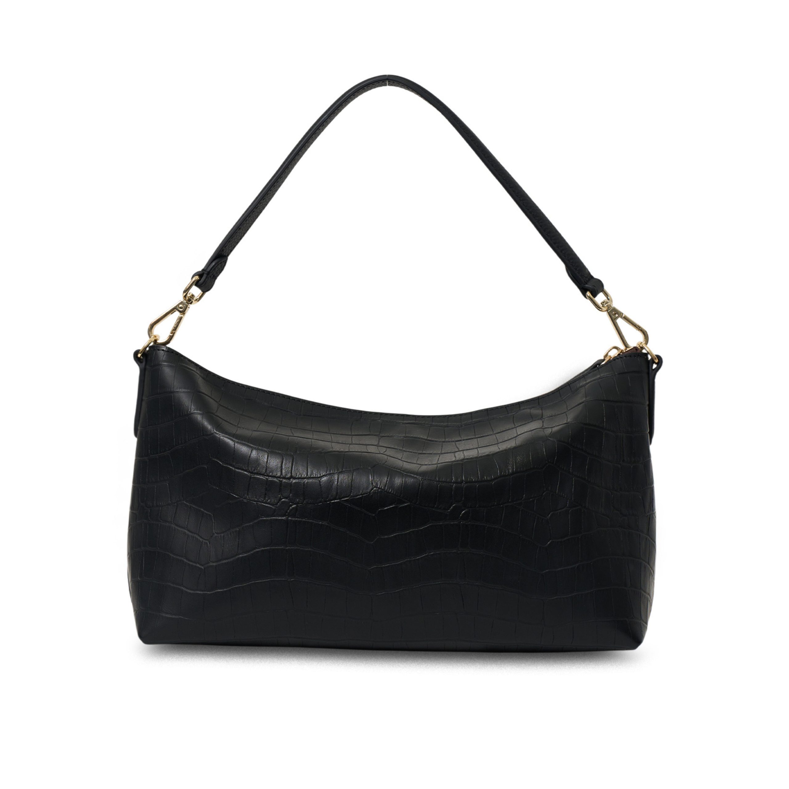 Saben Claudia Shoulder Bag Black Croc