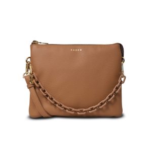 Saben Matilda Crossbody Bag Toffee + Tonal Chain