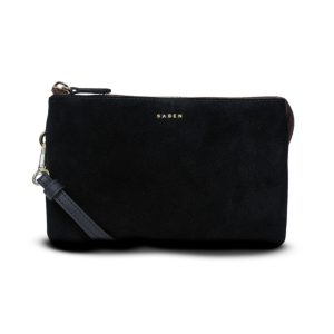 Saben Tilly Crossbody Bag Black Suede