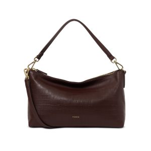 Saben Claudia Shoulder Bag Espresso Croc