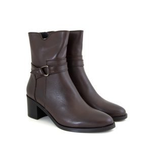 Donna Carolina Zero5 Nappa Cafe Ankle Boot
