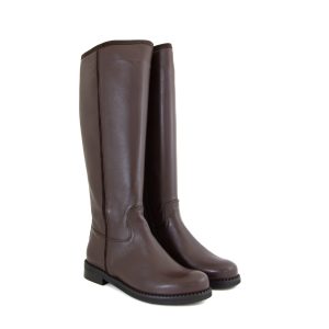Donna Carolina Carol Cafe Nappa Knee High Boot