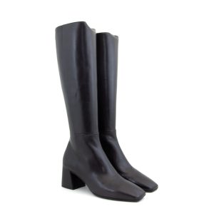 Mara Bini Zaira Nero Soft Nappa Knee high