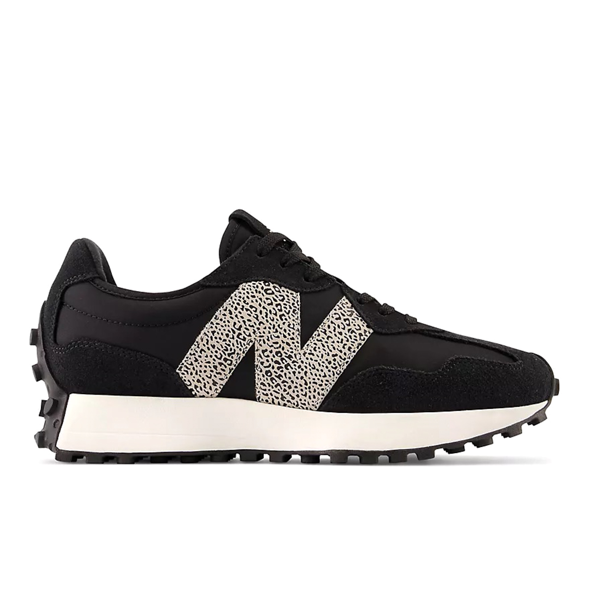 New Balance 327 Black with Leopard WS327PH - Image 2
