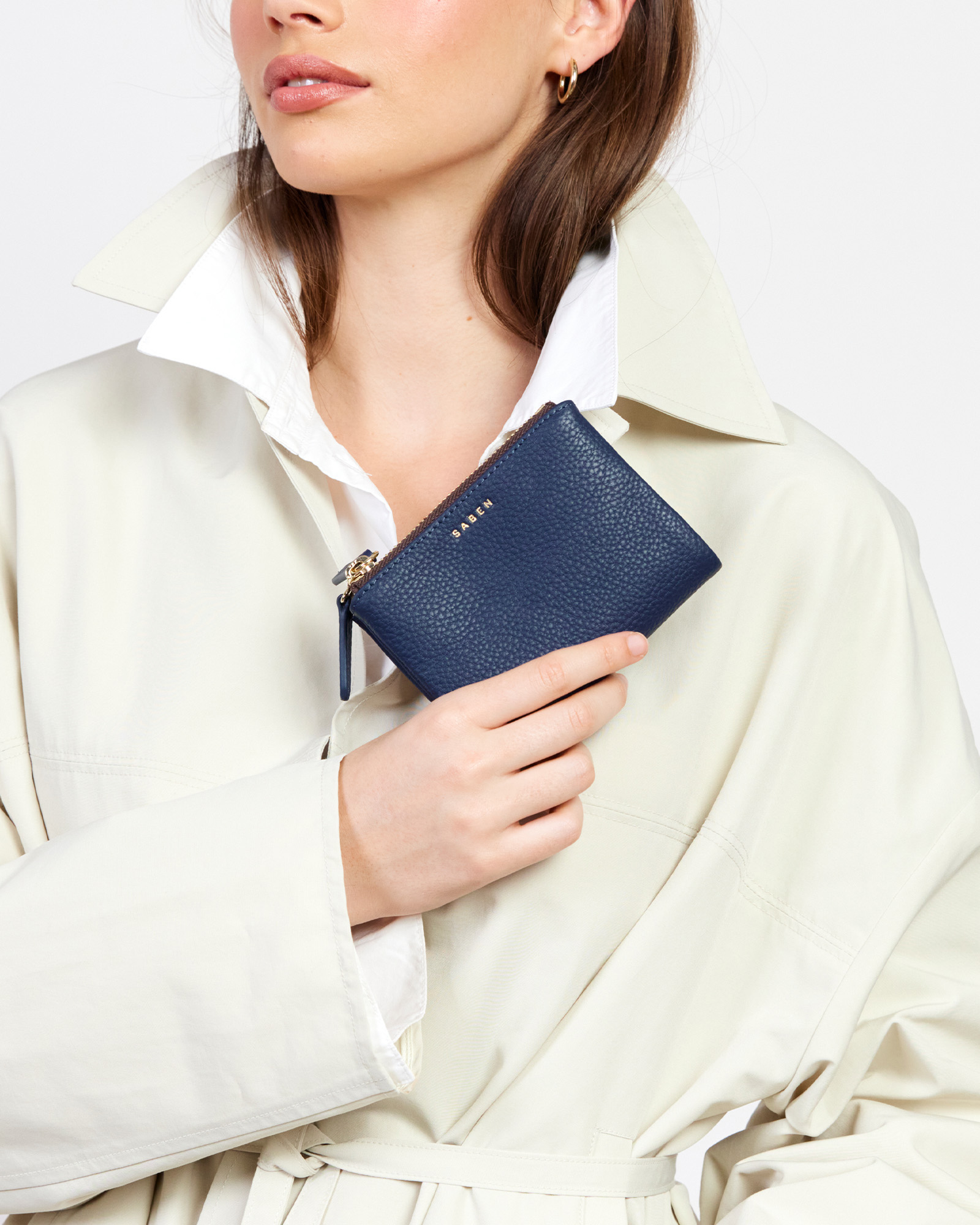 Saben Delilah Leather Wallet Ink