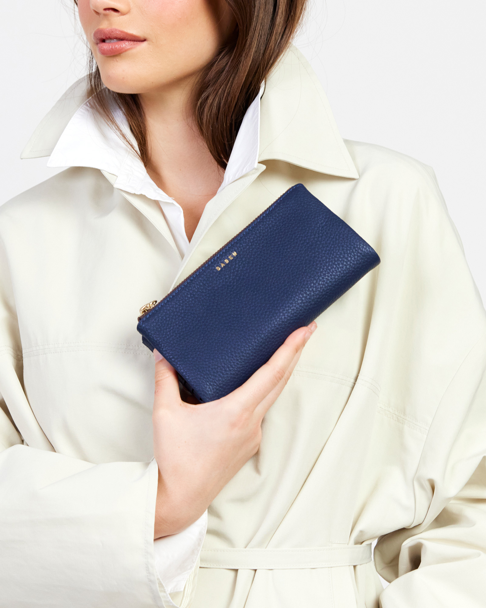 Saben Sam Leather Wallet Ink