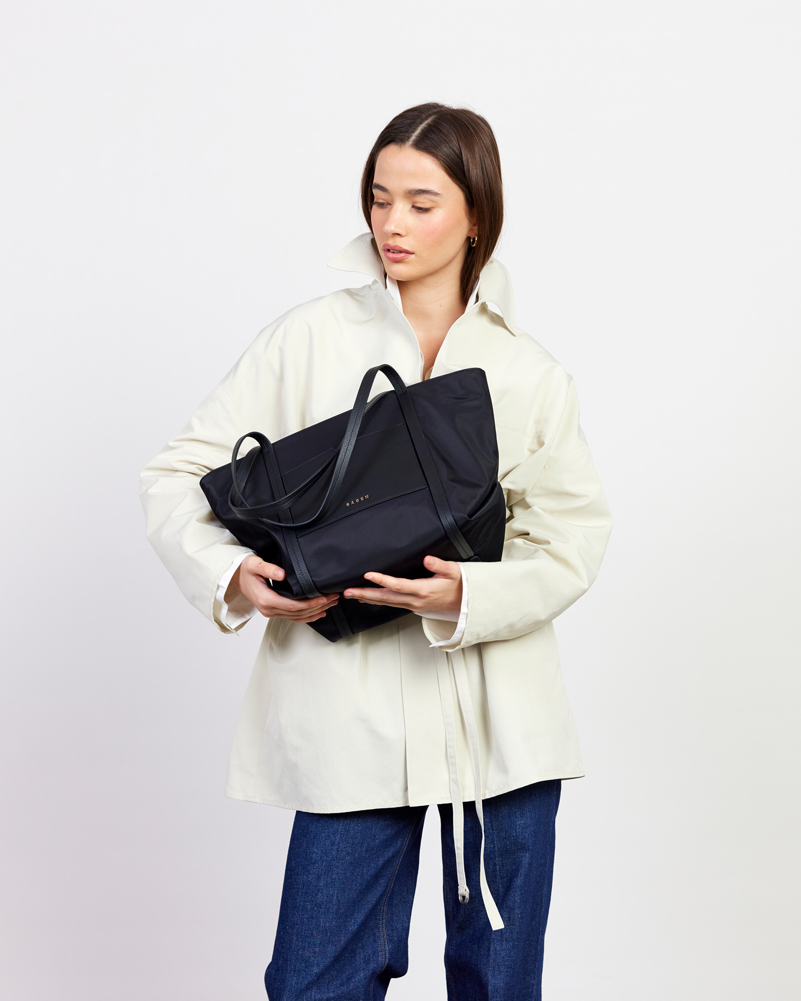 Saben Walker Tote Black Recycled Nylon