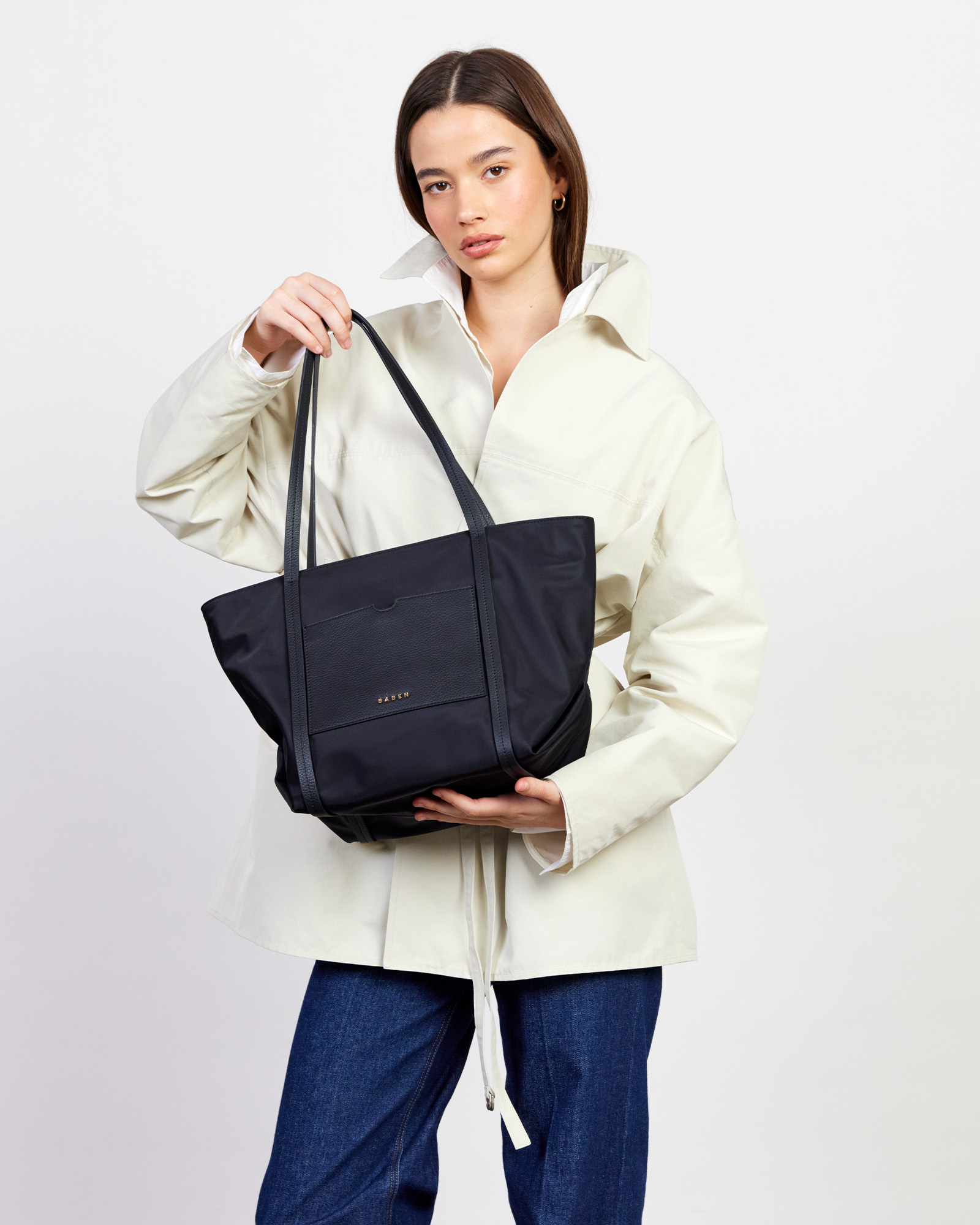 Saben Walker Tote Black Recycled Nylon
