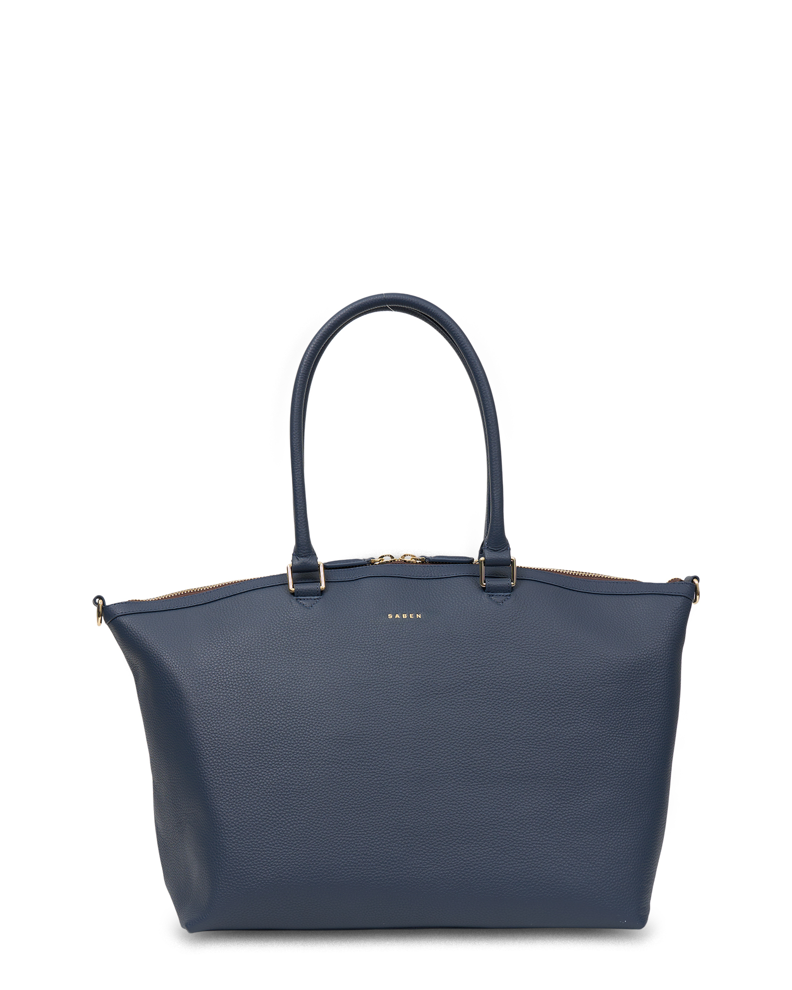 Saben Roma Leather Weekender Bag Ink
