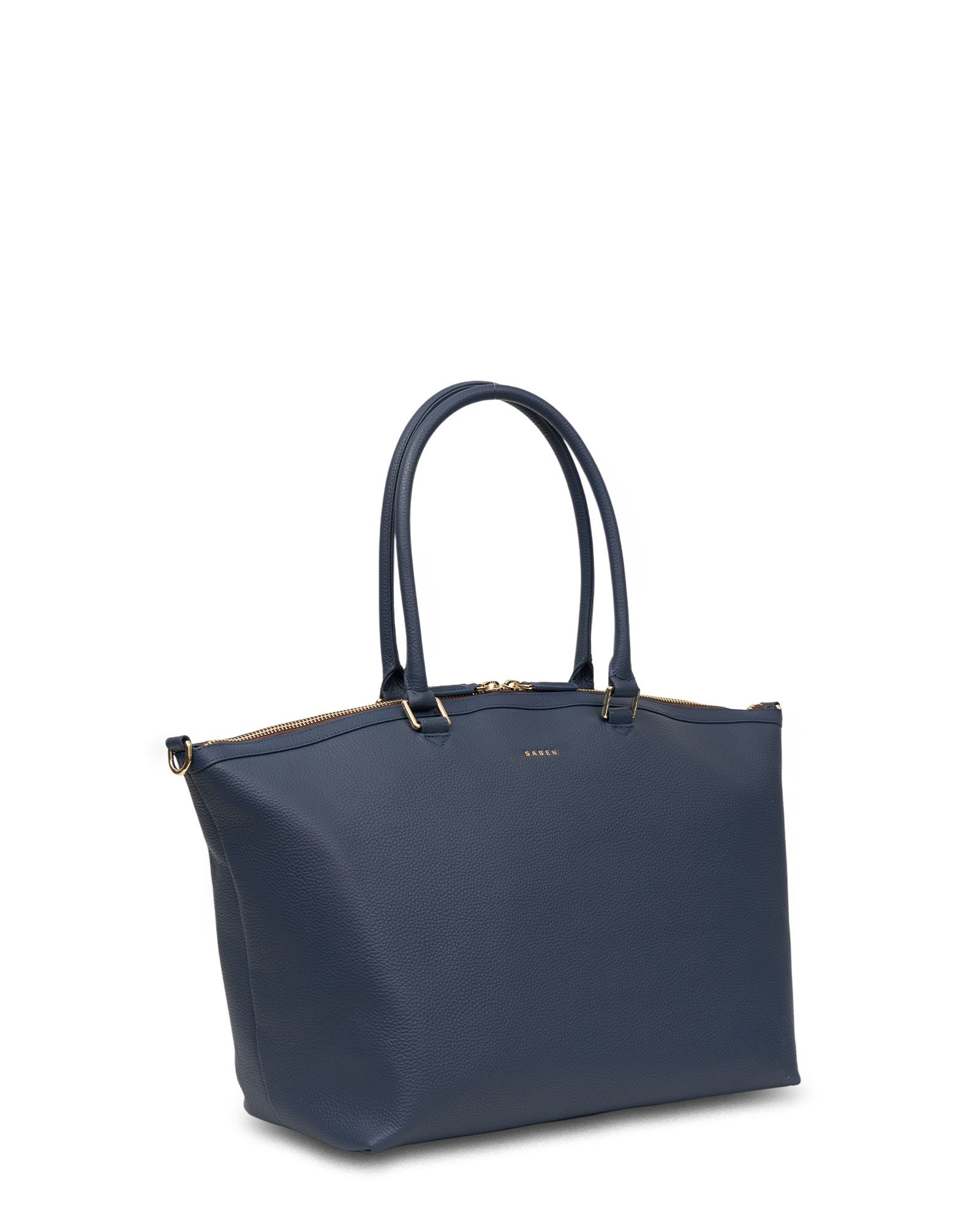 Saben Roma Leather Weekender Bag Ink