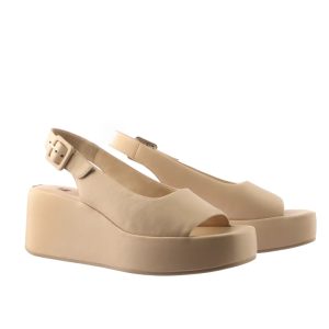 Hogl Linz Sand Nappa Wedge Sandal