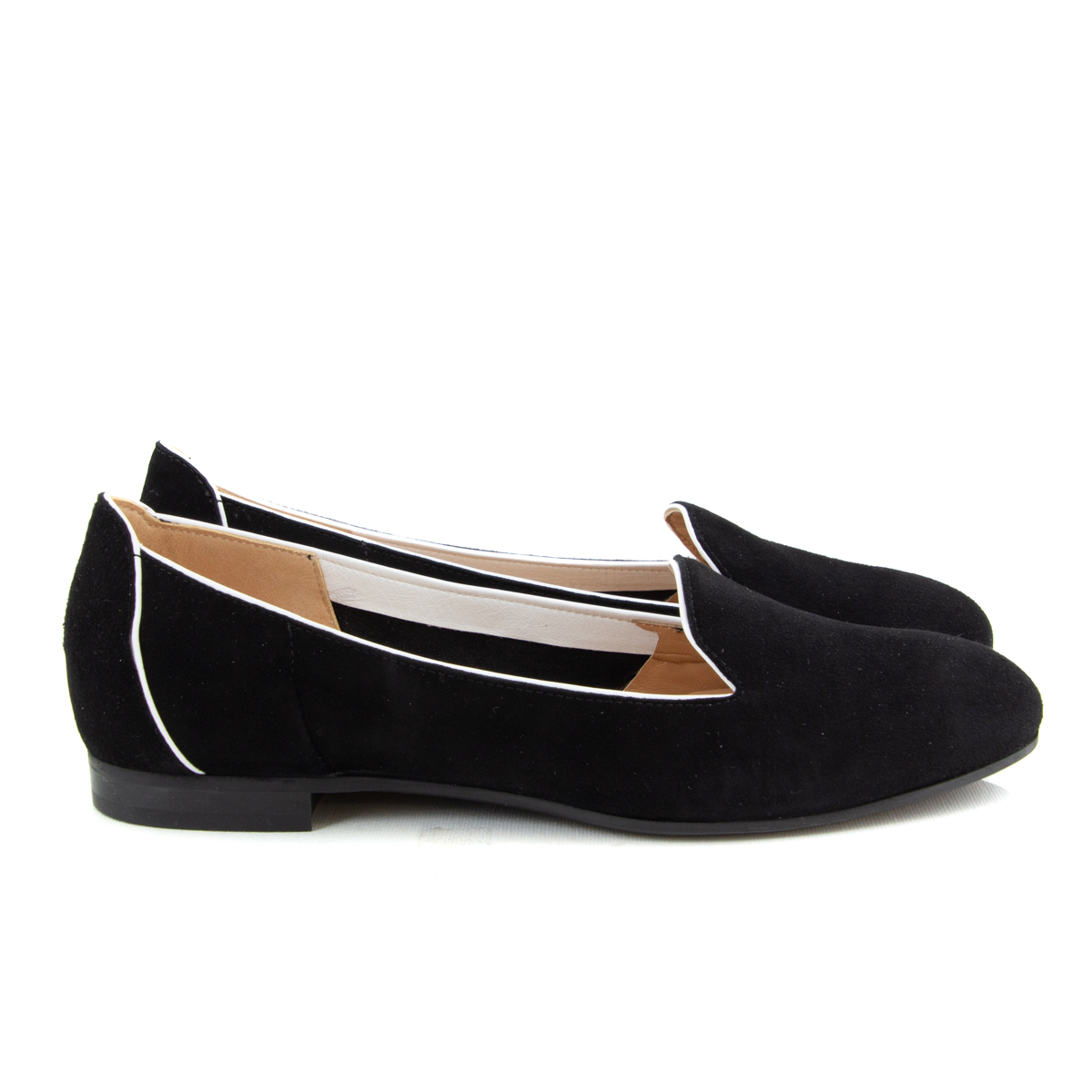 Donna Carolina Clara Nero Flats
