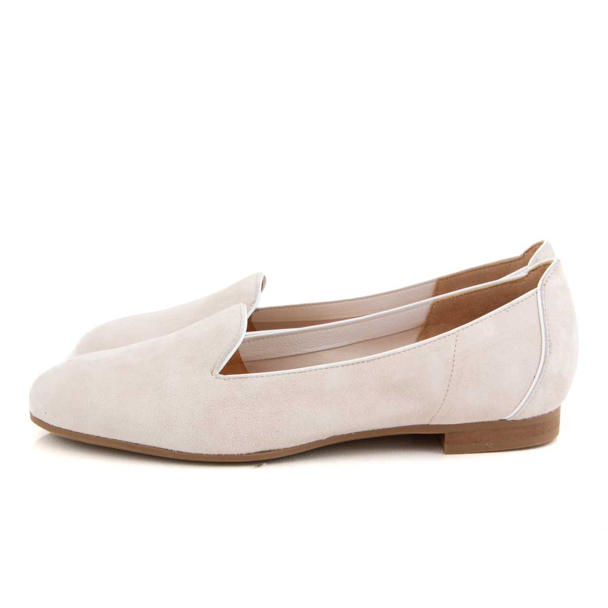 Donna Carolina Clara Ecru Flats