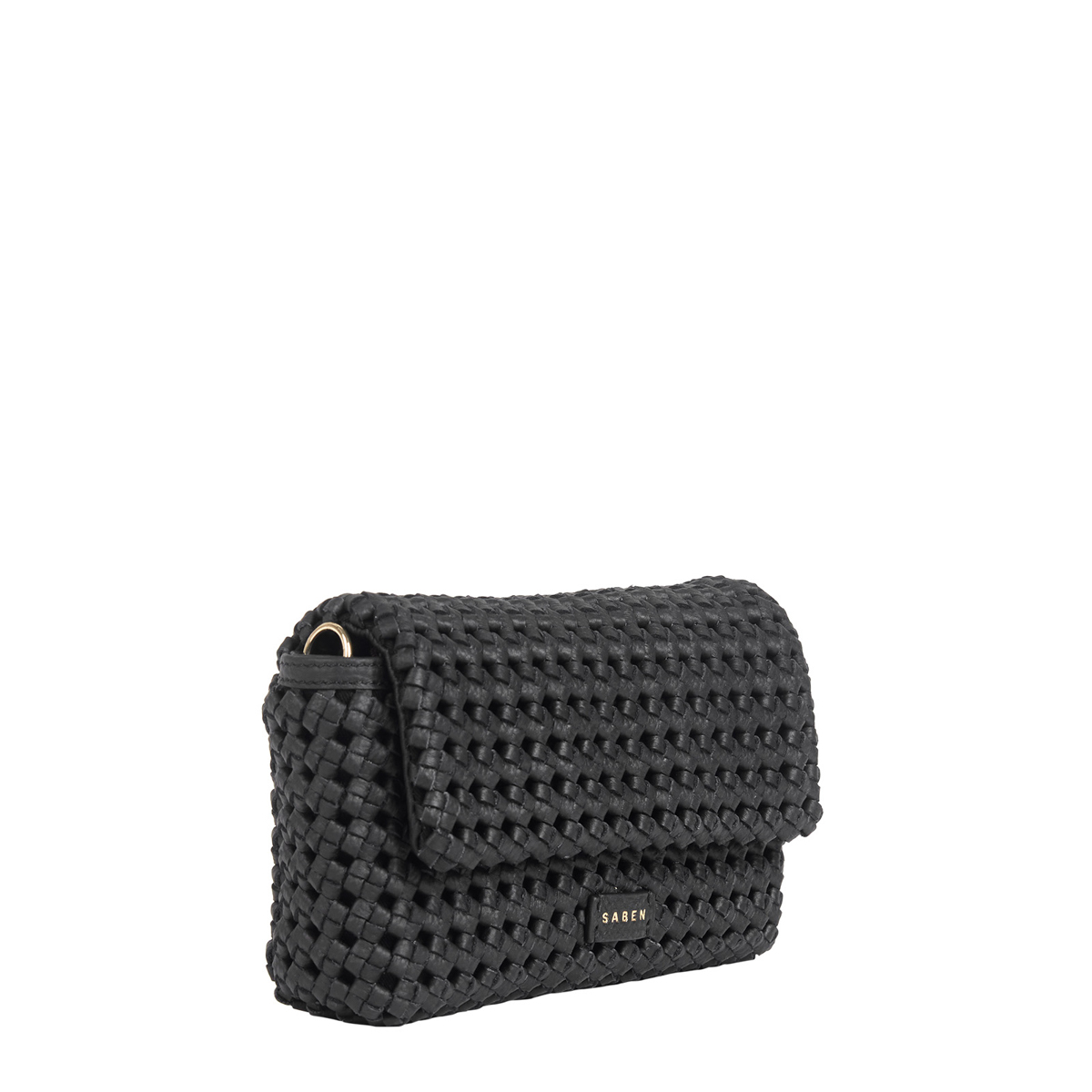 Saben Milla Shoulder Bag Black Fine Braid - Image 3