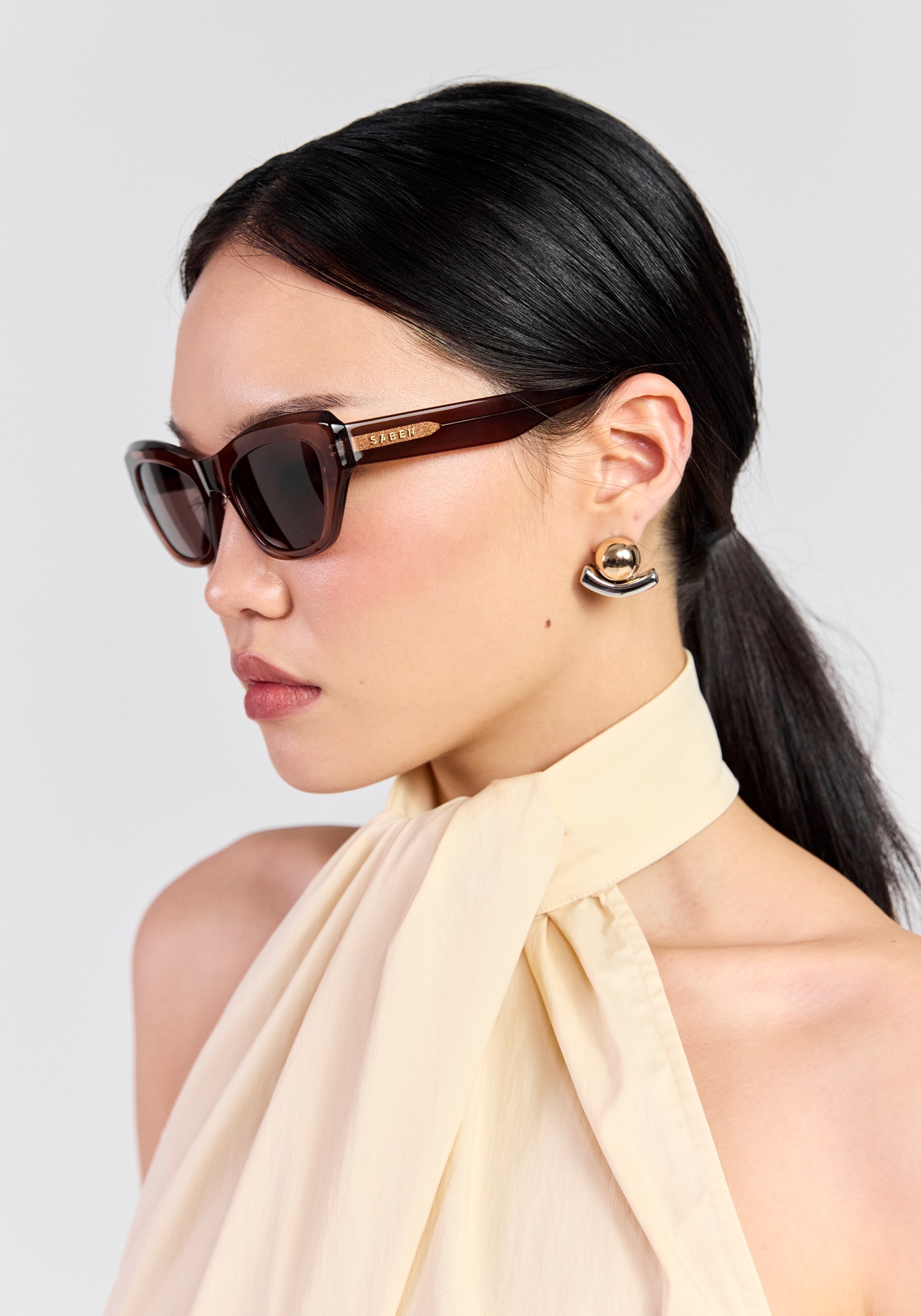 Saben Cara Sheer Brown Eyewear