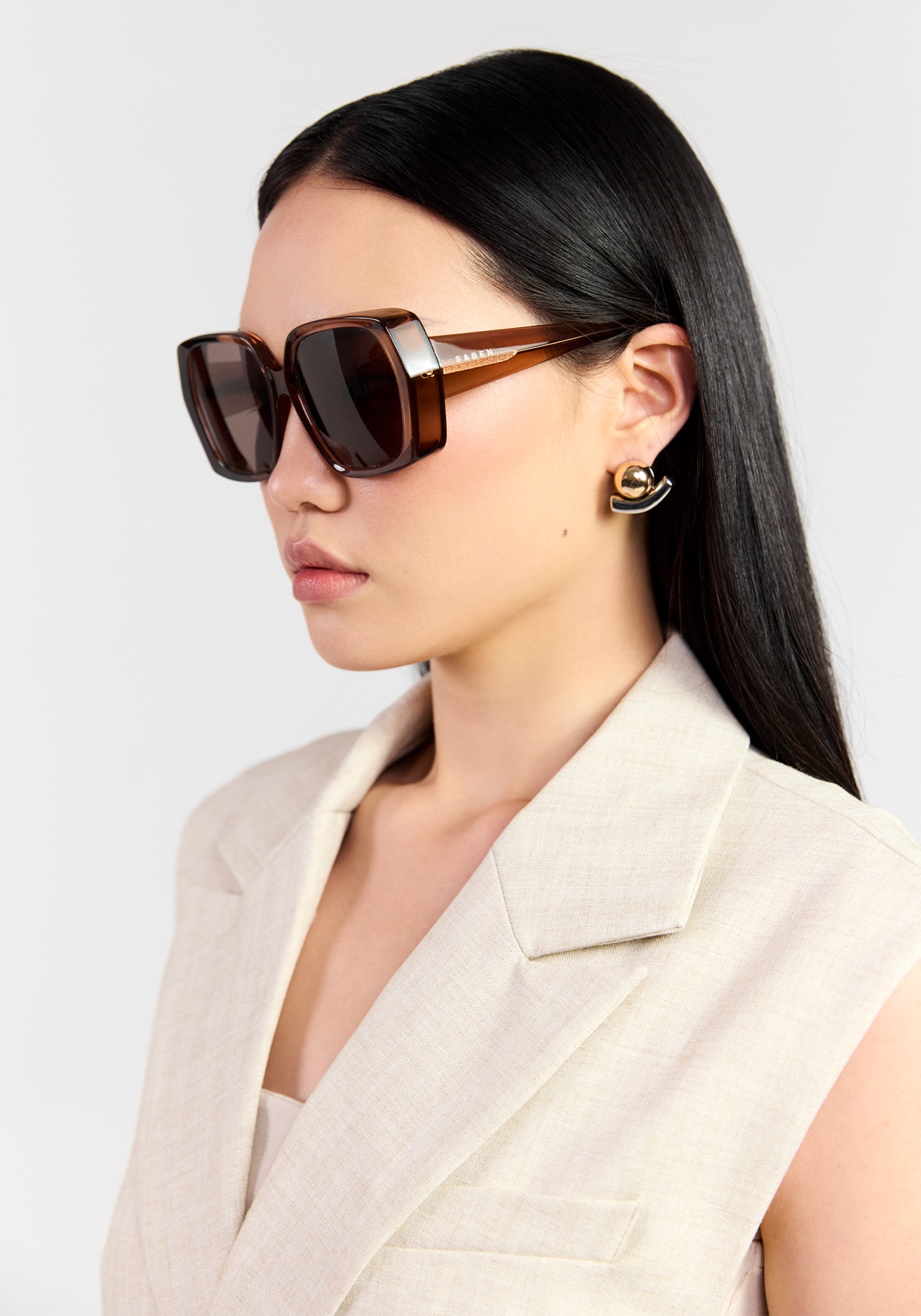 Saben Remi Sheer Brown Eyewear