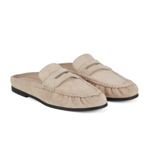 Rollie Sloane Mule Walnut Suede