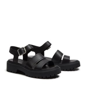 Timberland Womens Sandal Stone Street Black